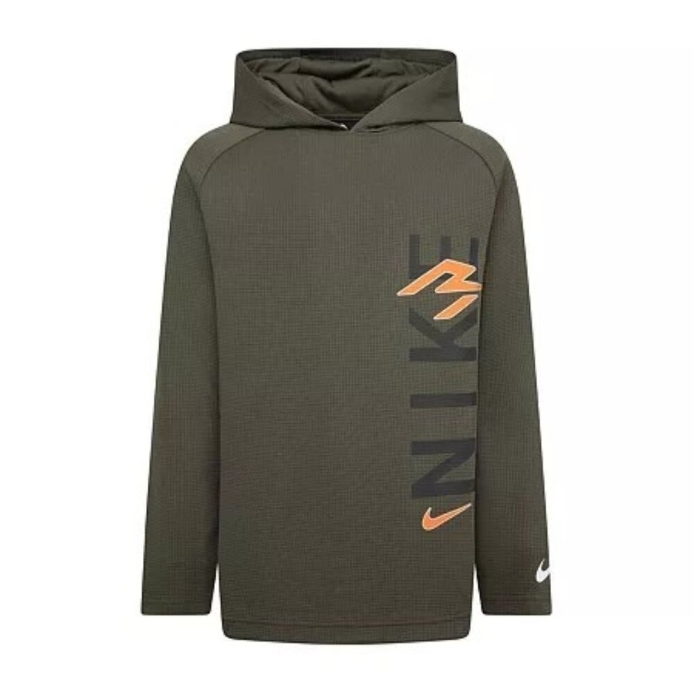 Nike 3BRAND by Russell Wilson Big Boys Hooded Long Sleeve Thermal Top, Large, Gr